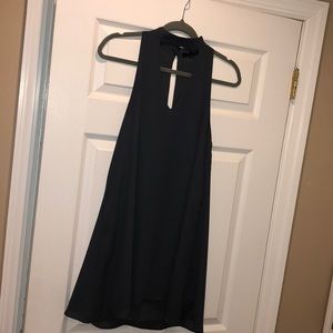 Charcoal grey choker dress